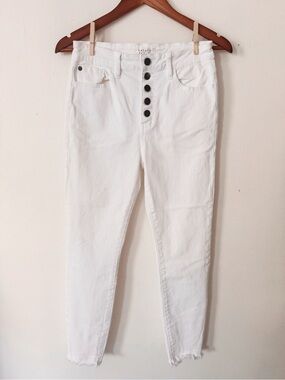 Nature Denim High-Rise White Button-Front Women’s Jeans size 7/27